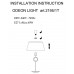 Настольная лампа Odeon Light Hotel 2195/1T (Италия)