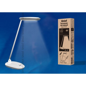 Настольная лампа (UL-00000807) Uniel TLD-531 Grey-White/LED/400Lm/4500K/Dimmer (Китай)