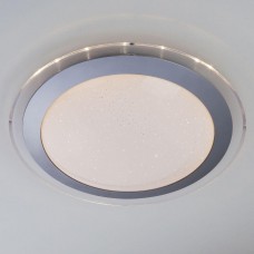 Потолочный светодиодный светильник с пультом ДУ Eurosvet Fusion 40002/1 LED матовое серебро
