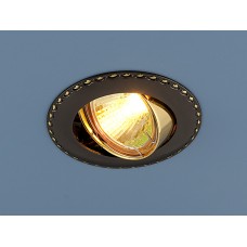 Встраиваемый светильник Elektrostandard 635 MR16 GMG черный/золото 4690389010989