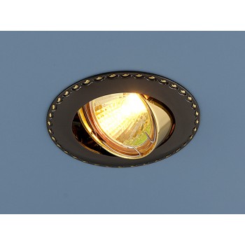 Встраиваемый светильник Elektrostandard 635 MR16 GMG черный/золото 4690389010989 (Китай)