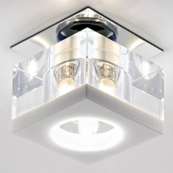 Встраиваемый светильник Ambrella light Glass D8031 CL/W (КИТАЙ)