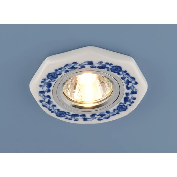 Встраиваемый светильник Elektrostandard 9033 керамика MR16 бело-голубой (WH/BL) 4690389018787 (Китай)