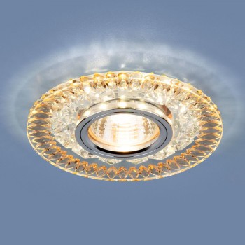 Встраиваемый светильник Elektrostandard 2198 MR16 CL/GD прозрачный/золото 4690389101038 (Китай)