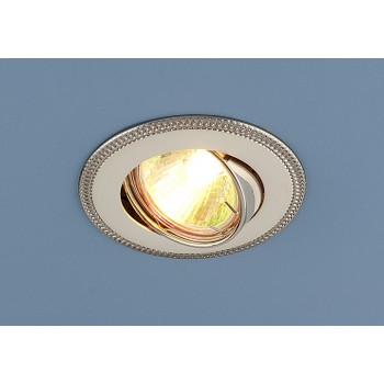 Встраиваемый светильник Elektrostandard 870 MR16 PS/N перл. серебро/никель 4690389007231 (Китай)