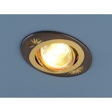 Встраиваемый светильник Elektrostandard 856 CF MR16 GU/GD черный/золото 4607176192698