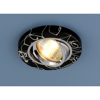 Встраиваемый светильник Elektrostandard 2050 MR16 BK/SL черный/серебро 4690389000379 (Китай)