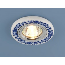 Встраиваемый светильник Elektrostandard 9035 керамика MR16 бело-голубой (WH/BL) 4690389018756