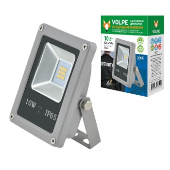 Прожектор светодиодный (UL-00001942) Volpe 10W ULF-Q510 10W/NW Sensor IP65 170-250B Silver (Китай)