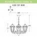 Уличный подвесной светильник Fumagalli Sichem/Saba 3L K22.120.S30.BXF1R (Италия)