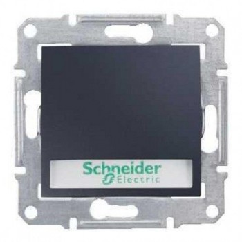 Выключатель кнопочный с подсветкой и полем для надписи Schneider Electric Sedna 10A 250V SDN1600370 (Испания)