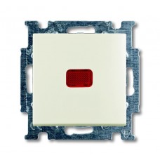 Переключатель одноклавишный ABB Basic55 10A 250V с подсветкой chalet-белый 2CKA001012A2190