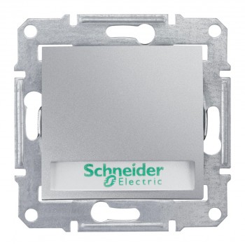 Выключатель кнопочный с подсветкой и полем для надписи Schneider Electric Sedna 10A 250V SDN1600360 (Испания)