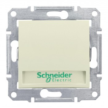 Выключатель кнопочный с подсветкой и полем для надписи Schneider Electric Sedna 10A 250V SDN1700447 (Испания)