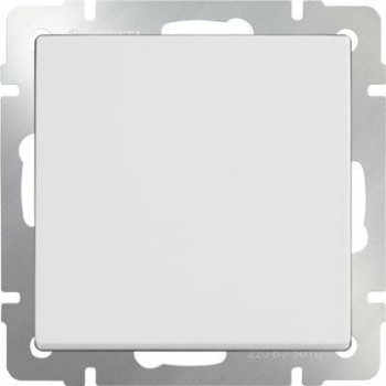 Выключатель одноклавишный проходной белый WL01-SW-1G-2W 4690389045547 (Швеция)