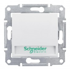 Выключатель кнопочный с подсветкой и полем для надписи Schneider Electric Sedna 10A 250V SDN1700421