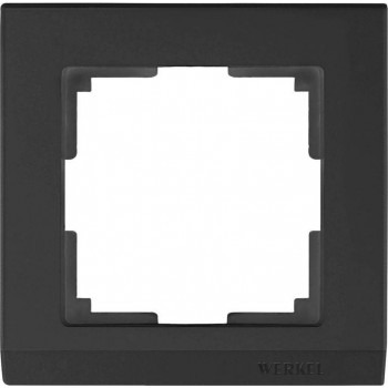 Рамка Stark на 1 пост черный WL04-Frame-01-silver/black 4690389048838 (Швеция)