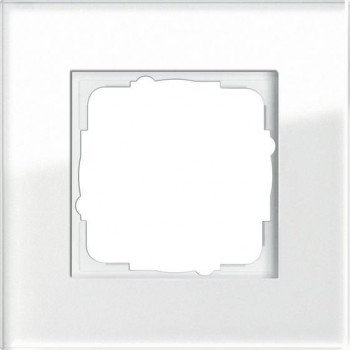 Рамка 1-постовая Gira Esprit белое стекло 021112 (Германия)