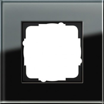 Рамка 1-постовая Gira Esprit черное стекло 021105 (Германия)