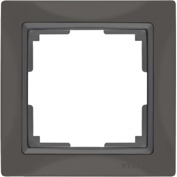 Рамка Snabb Basic на 1 пост серо-коричневый WL03-Frame-01 4690389099038 (Швеция)