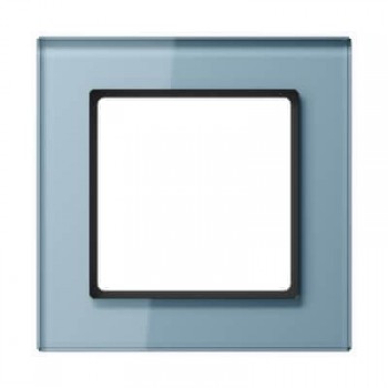 Рамка 1-постовая Jung A creation стекло серо-голубая AC581GLBLGR (ГЕРМАНИЯ)