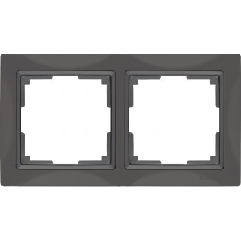 Рамка Snabb Basic на 2 поста серо-коричневый WL03-Frame-02 4690389099045 (Швеция)