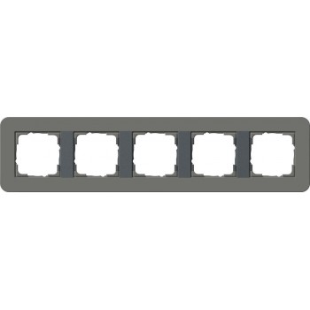 Рамка 5-постовая Gira E3 темно-серый/антрацит 0215423 (Германия)