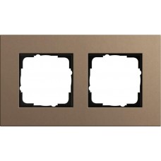 Рамка 2-постовая Gira Esprit Lenoleum-Multiplex светло-коричневый 0212221