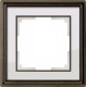 Рамка Palacio на 1 пост бронза/белый WL17-Frame-01 469038910355