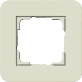 Рамка 1-постовая Gira E3 песочный/белый глянцевый 0211417 (Германия)