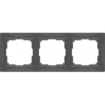 Рамка Snabb Basic на 3 поста серо-коричневый WL03-Frame-03 4690389099052 (Швеция)