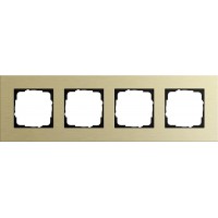 Рамка 4-постовая Gira Esprit светло-золотой 0214217