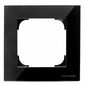 Рамка 1-постовая ABB Sky стекло чёрное 2CLA857100A3101 (Германия)