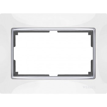 Рамка Snabb для двойной розетки белый WL03-Frame-01-DBL-white 4690389073137 (Швеция)