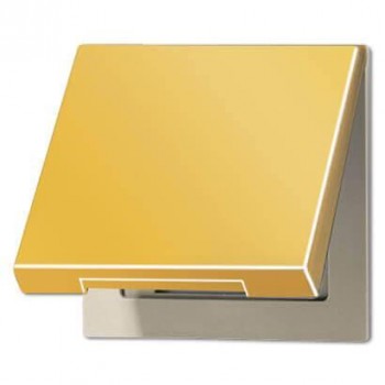 Крышка для розеток и изделий с платой 50х50мм Jung LS 990 блеск золота GO2990KL (ГЕРМАНИЯ)