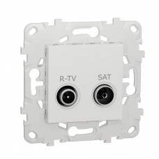 Розетка R-TV/SAT проходная Schneider Electric Unica New NU545618