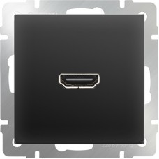 Розетка HDMI черная матовая WL08-60-11 4690389097522