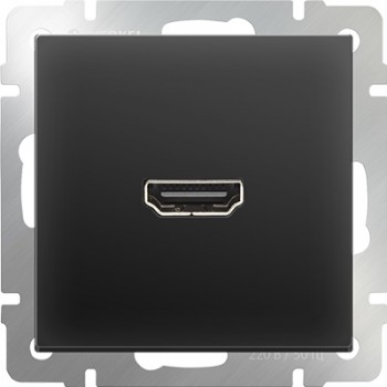 Розетка HDMI черная матовая WL08-60-11 4690389097522 (Швеция)