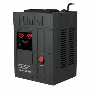 Стабилизатор напряжения Uniel (07380) 1500ВА RS-1/1500WS (Китай)