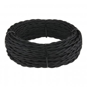 Ретро кабель Werkel витой двухжильный 2,5 мм черный W6452308 4690389165443 (ШВЕЦИЯ)