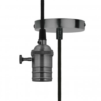 Подвесной светильник (UL-00004501) Uniel DLC-V-S24K/E27 TS/1M/BL Pearl Black (Китай)