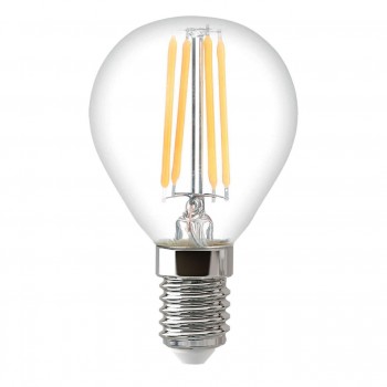 Лампа светодиодная филаментная Thomson E14 7W 4500K шар прозрачная TH-B2084 (ФРАНЦИЯ)
