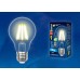 Лампа светодиодная филаментная (UL-00004868) Uniel E27 15W 3000K прозрачная LED-A70-15W/3000K/E27/CL PLS02WH (Китай)