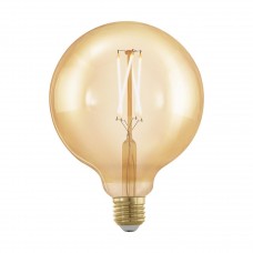 Лампа светодиодная Eglo филаментная диммируемая E27 4W 1700К золотая 11694