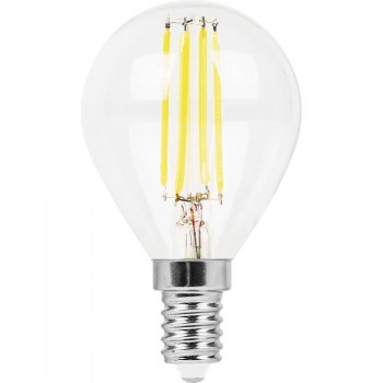 Лампа светодиодная филаментная Feron E14 11W 2700K Шар Прозрачная LB-511 38013 (Россия)