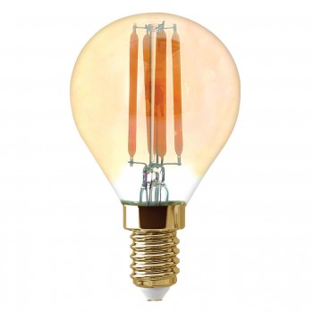 Лампа светодиодная филаментная Thomson E14 7W 2400K шар прозрачная TH-B2122 (ФРАНЦИЯ)