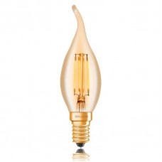 Лампа светодиодная Sun Lumen филаментная диммируемая E14 4W 2200K золотая 057-349