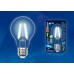 Лампа светодиодная филаментная (UL-00004867) Uniel E27 12W 4000K прозрачная LED-A60-12W/4000K/E27/CL PLS02WH (Китай)
