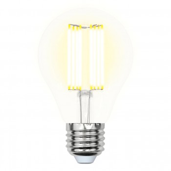 Лампа светодиодная филаментная (UL-00005897) E27 23W 3000K прозрачная LED-A70-23W/3000K/E27/CL PLS02WH (Китай)