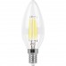 Лампа светодиодная филаментная Feron E14 7W 4000K Свеча Прозрачная LB-66 25780 (Россия)